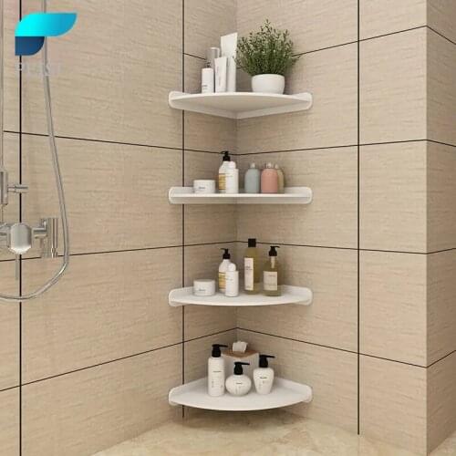 PEISI Punch-Free Bathroom Shelf Shower Caddy Organizer Wall Mount Shampoo Rack Kitchen Storage Household Bathroom Accessories