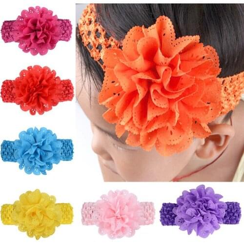 Newborn Baby Headband Baby Kids Girls Lace Flower Hairband Headband Dress Up Head band Photography Props Headwear Birthday