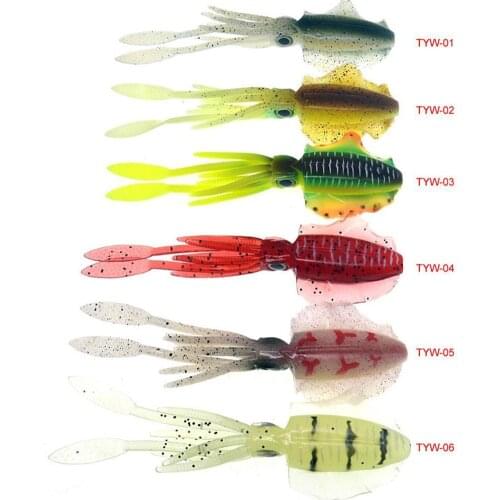 Squid Bait Sea Fishing Boat Fishing Simulation Fake Bait Octopus Deep Sea Soft Bait Iron Plate Bait