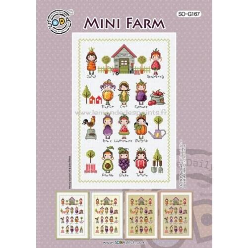 Drop Shipping Embroidery Mini Farm Cross Stitch Pattern Maker from Photo with 100% Cotton Flosses & Free Shipping for Wall Decor
