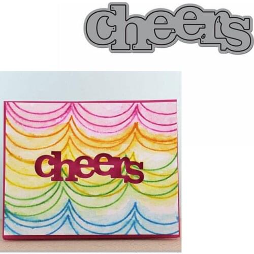 Cheers Word Die Cuts For Card Making Cheers Word dies scrapbooking metal cutting dies new 2019
