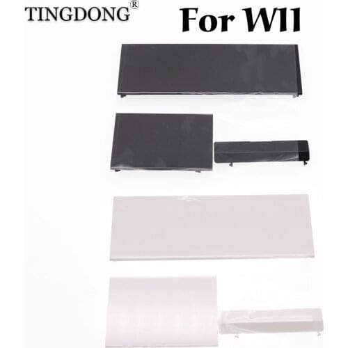 Replacement Memeory Card Door Battery Back Door Cover 3 in 1 Door Covers shell for Wii Console