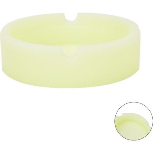 Glow In The Dark Luminous Silicone Soft Ashtray For Smoking Cigarette Cigar Weed Accessories Ashtray For Home Desk Accessories