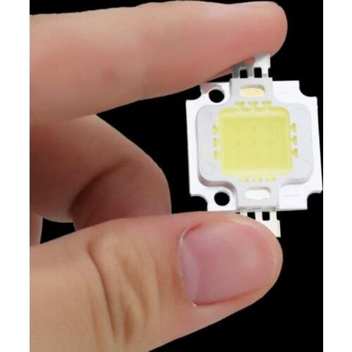 Led Beads High Power Pure White 9-12v COB SMD Outdoor Chip Flood Light Lamp Bead 10W 6000K DIY Flood Light Led Bulb Spotlight