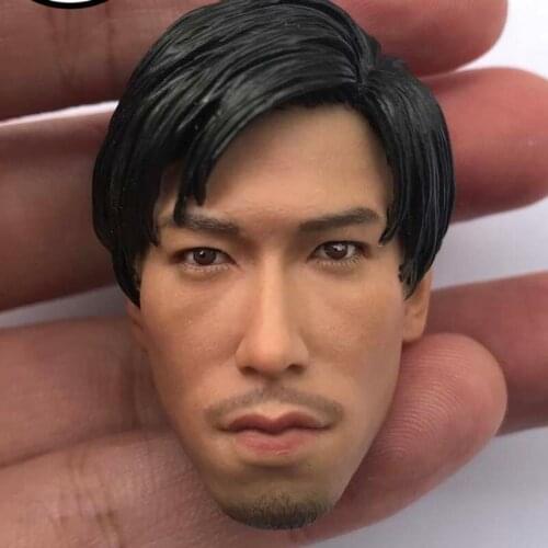 1/6 Scale RoyCheung Head Sculpt youth and danger asian Male Head Carving for 12inch action figure toys