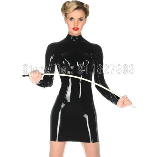 100% Natural Latex Dress Latex Catsuit Rubber Gummi Sexy Fitted Queen Dress Party Skirt Cosplay Night Club Customized