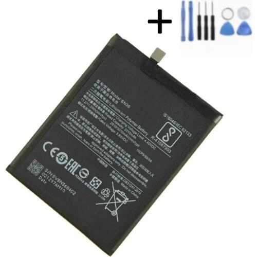 1x 100% New 2910mAh Battery Replacement For Xiaomi BN36 Mi6X Mi 6X MiA2 Mi A2 Smart Phone Batteries + Repair Tools kit