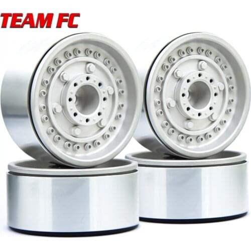 4PCS Metal 1.9 Beadlock Wheel Rim new design Wheel Hub for 1:10 RC Crawler Axial SCX10 II 90046 AXI03007 TRX-4 Tamiya MST