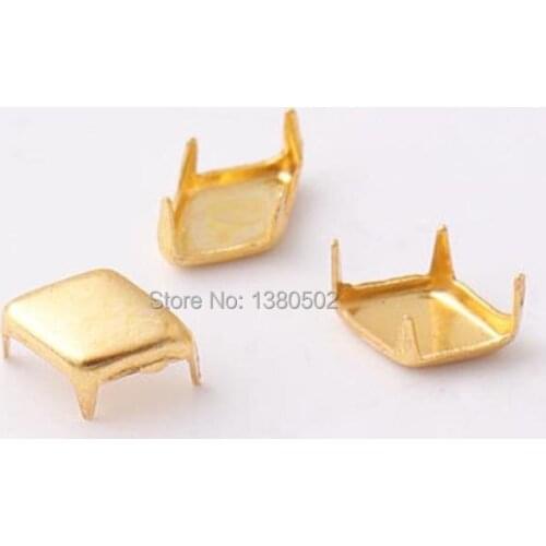 50pcs /lot 8*5mm gold color Sewing tool Garment Rivet for bag Leather Craft