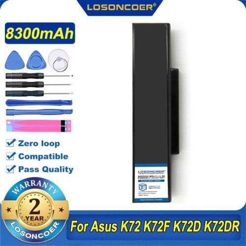 8300mAh A32-N71 A32-K72 Laptop Battery For Asus K72 K72F K72D K72DR K73 K73SV K73S K73E N73SV X72 X73 N71 N73SV X77JA
