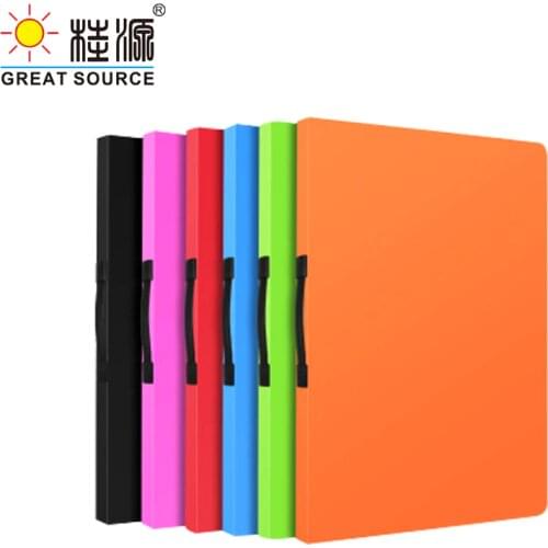 A2 Painting Display Folder With Handle Sketch Presentation Book 20 Transparent Pockets Candy Color 625*460mm(24.61"*18.11")