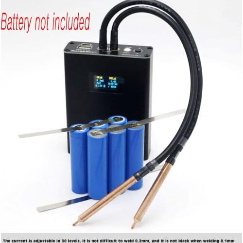 30 Gears Adjustable Mini Spot Welding Machine with Quick Release Pen Portable Digital Display Spot Welding for 18650 Battery
