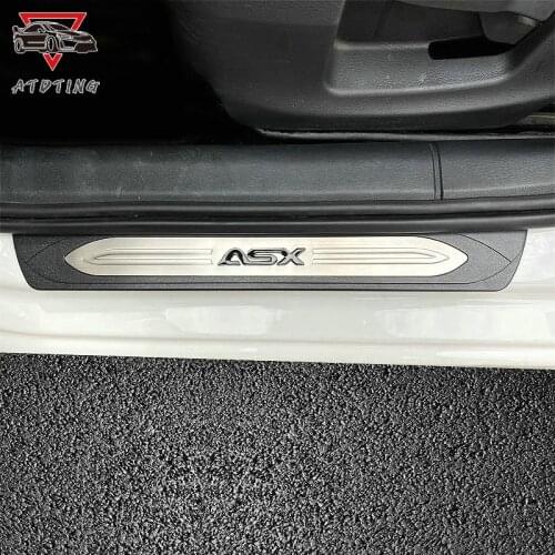 Auto Stainless Steel For Mitsubishi ASX 2011 2013 2015 2017 2019 2020 Door Sill Strip Styling Sticker Guard Cover Car Accessory