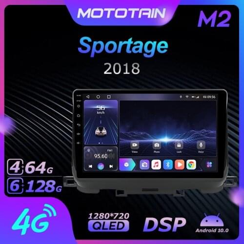 Mototain Autoradio automotive Radio 2 Din for Kia Sportage 2018 Android 10.0 Multimedia 4G LTE 6G Ram 128G Rom 1280*720 DSP