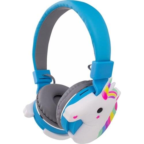 New Unicorn wireless headphones set Bluetooth 5.0 with unicorn data cable, gift for kids