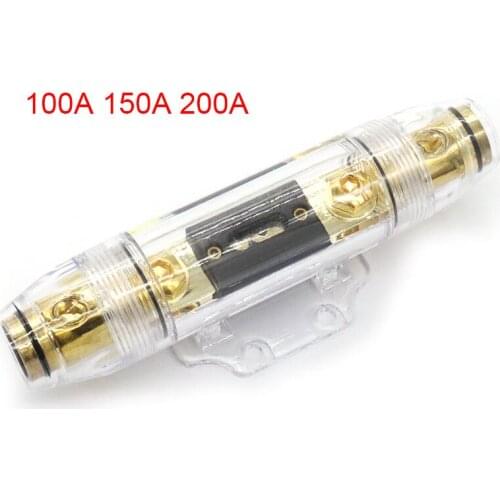 Large 1 In 1 Out ANL Fuse Block with 100A 150A 200A Car Marine Boat Audio Amplifier Breaker Host Fuse Holder 0Ga-4Ga