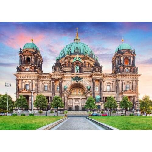 Church Palace Building Vinyl Photographic Background for Wedding Portrait Backdrop Photocall Booth Studio