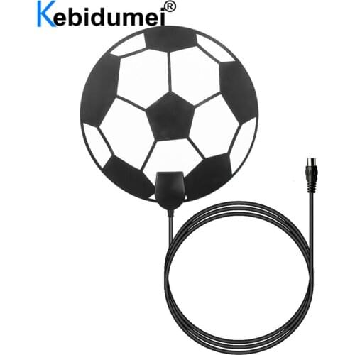 4K Digital Antenna TV 300 Mile Range HD 1080P Antenna 36 DBI Gain Amplifier Indoor Booster Active Indoor Aerial Football Design