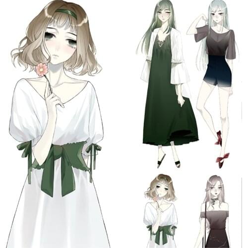 Fairy Formal Dress Girls Washi Tapes Bullet Journal Masking Tape Adhesive Tape DIY Scrapbooking Decorative Washi Stickers