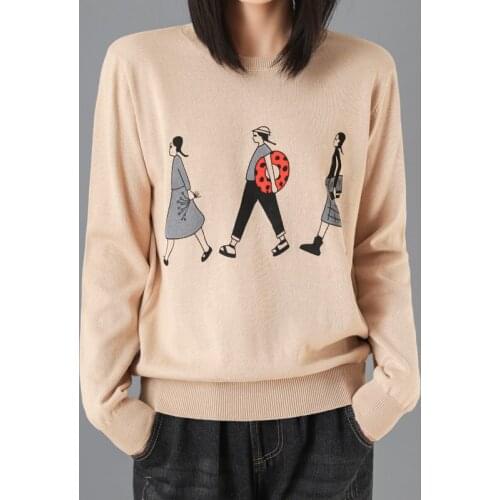 Spring Summer T-shirt Women O-neck Long Sleeve Tshirt Cotton Casual Style Pattern camisetas verano mujer 2021