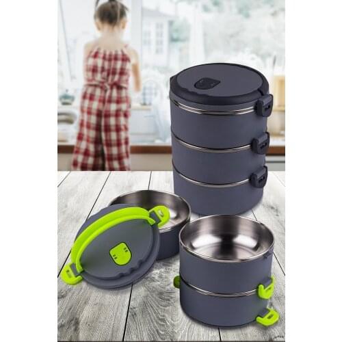 Lunch Box 3 Storey / Food Storage Box / Freshbox 3 Piece Lunch Box Free Shipping Worldwide