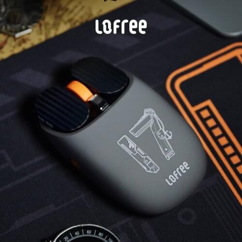 New Lofree aircraft carrier style MAUS Potato chips Wireless bluetooth mouse EP115 Optical gaming work Mouse and mouse pad