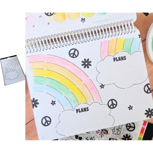 Cloud Rainbow Metal Cutting Stencil DIY Scrapbooking Easter Craft Embossing Making Stencil