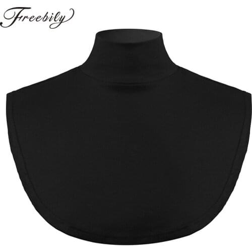 Fashion Detachable Cotton Fake Mock Neck Half Top Blouse Autumn Winter Unisex Dickey Collar Neck Warmer