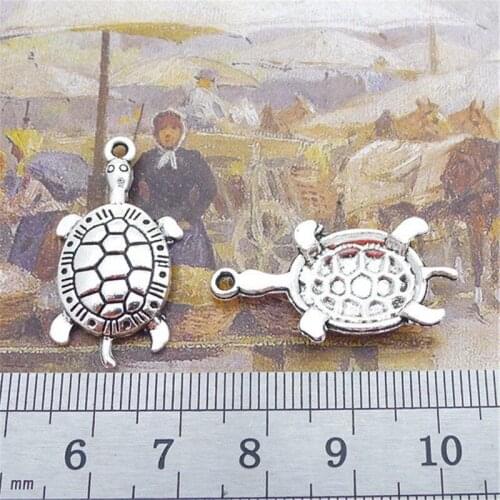 Sea Turtle Animal Charm Pendants Jewelry Making Finding DIY Bracelet Necklace Earring Accessories Handmade 5pcs