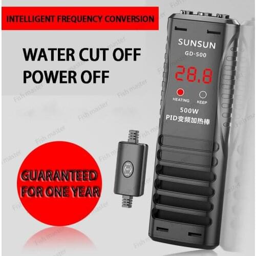 Fish tank heating rod Aquarium Submersible Heater LCD display 500w aquarium constant Adjustable temperature heating rod