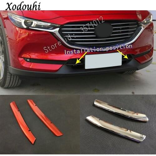 For Mazda CX8 CX-8 2017 2018 2019 2020 Car Sticker Styling Ornament Front Body Cover Engine Machine Grille Grill Hood Lid Trim