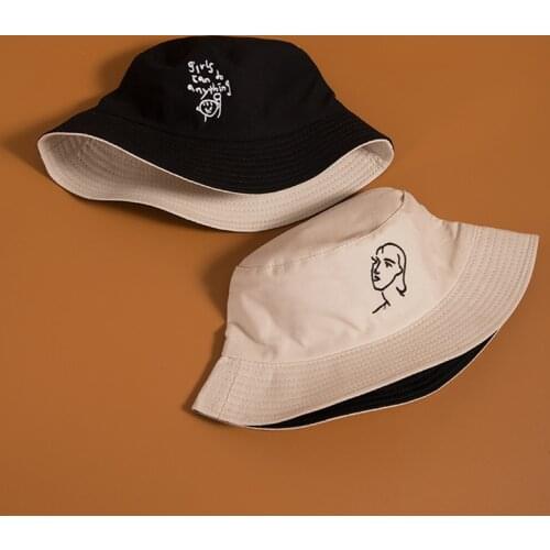 New Unisex Sun Hats Women Summer Double Side Bucket Hat Men Pure Color Sunbonnet Fedoras Outdoor Fisherman Hat Visor Basin Cap