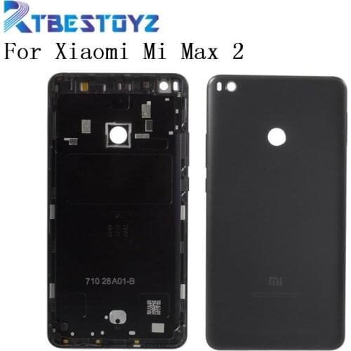 Original For Xiaomi Mi Max 2 Max2 Battery cover Back Rear Battery Housing Door Back Cover Case + Side Buttons Replacement