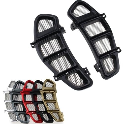 Pair Motorcycle CNC Radiator Guard Protector Bezel Cover Grille For VESPA GTS 250 300 GTV HPE