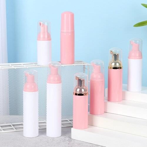 30/50/80/100ml Foaming Bottle Travel or Home Use Plastic Refillable Foaming Bottle Soap Shampoo Shower Gel Liquid Dispenser