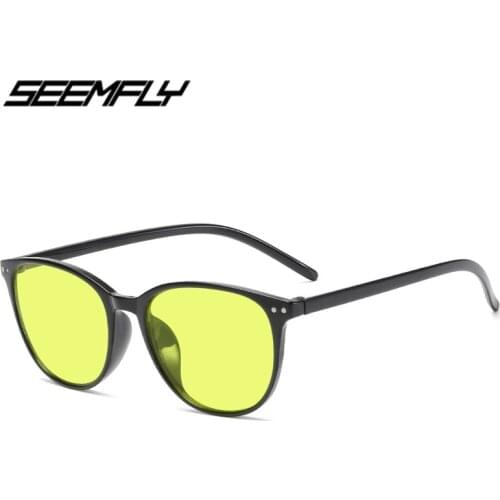 Seemfly Fashion Vintage Full Frame Anti Blue Light Sunglasses Unisex Computer Gaming Goggle Eyewear
