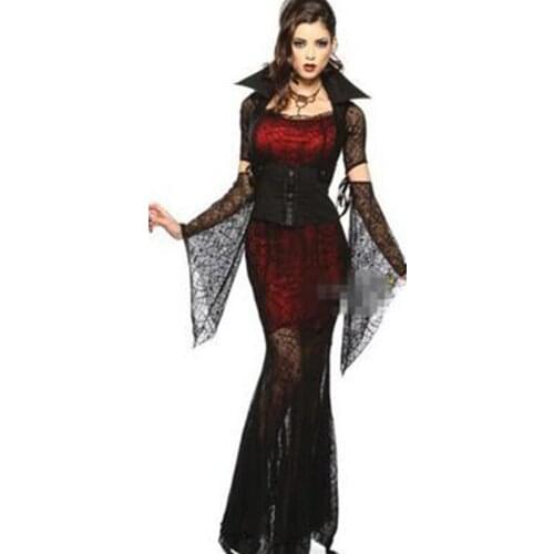Sexy Halloween Sexy Cosplay Ghost Bride Costumes Vampire Disfraz Spider Costume Sexy Temptation Uniform Game Clothing Hot CE341