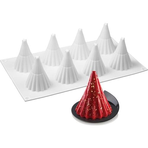 Silicone Cake Mold Nonstick Heat Resistant Reusable Baking Tools Tray DIY Birthday Christmas Tree Style Bakeware Mousse Mould