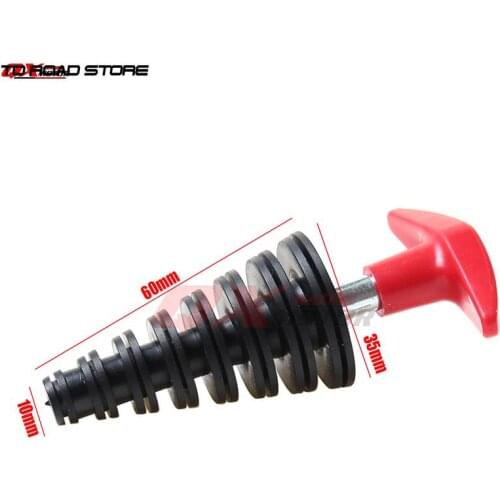 10mm Motorcycle Exhaust Pipe Plug Muffler Cleaning Waterproof Plug Silencer Wash Plug Pipe Protector For Dirt Pit Bike