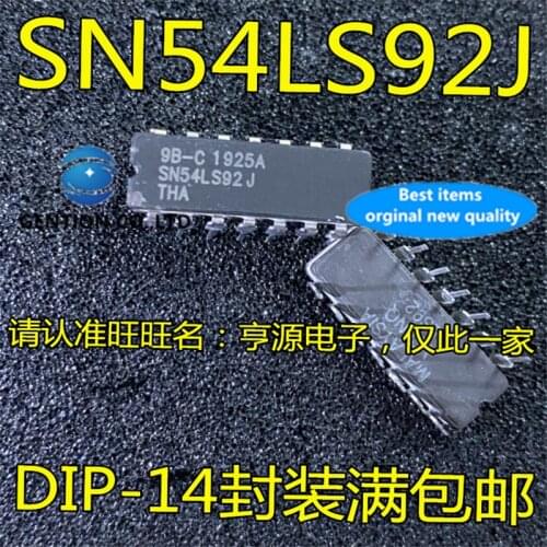 2Pcs SN54LS92 SN54LS92J DIP-14 in stock 100% new and original