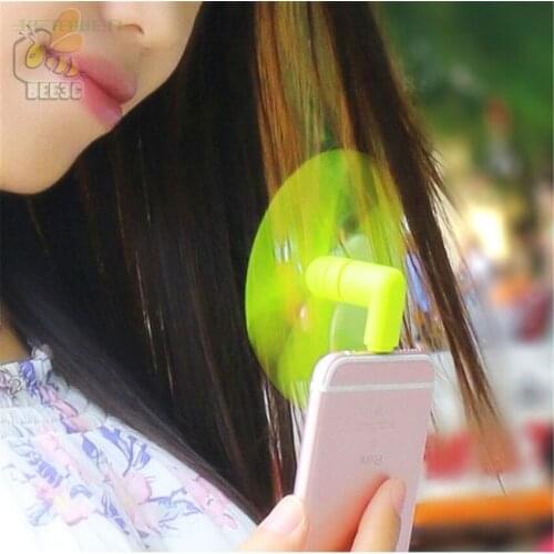 300pcs/lot Mini Portable Micro USB Fan 5v 1w Mobile Phone USB Gadget Fans Tester For Apple iphone 5 5s 5c se 6 6s 7 plus 8 X