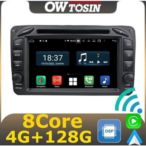 7"IPS Android 9.0 8Core 4G+64G Car DVD Player For Mercedes Benz W203 209 CLK ML W168 Viano Vito W463 GPS Radio CarPlay Parrot BT