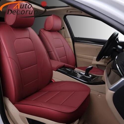 AutoDecorun 25PCS/Set Perforated Cowhide Leather Seat Covers for Mazda 5 Accessories Seat Cushion Cover Car Protectors 2008-2013