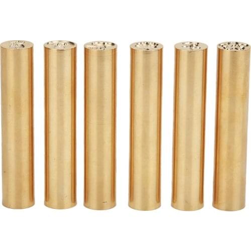 Cylindrical Sealing Wax Brass Envelope Retro Seal Stamp Round Bar Customs Supply Applicable Customs Judicial Departments