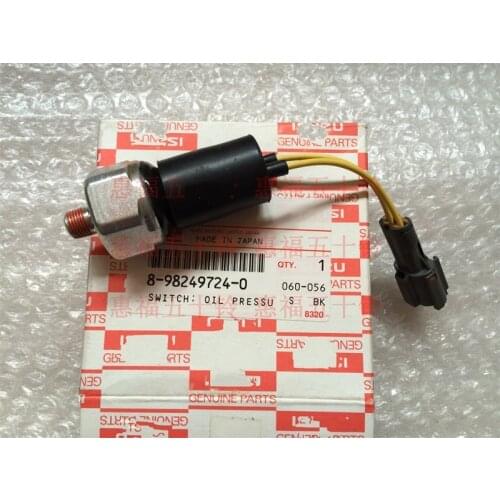 For Isuzu oil alarm sensor pressure sensor 4BG1 6HK1 6WG1 Japanese original OEM 8-98249724-0