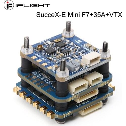 IFlight SucceX-E Mini F7 35A 4-in-1 ESC 2-6S Flight Stack (MPU6000)with SucceX mini Force 5.8GHZ 600mW VTX for FPV Racing Drone