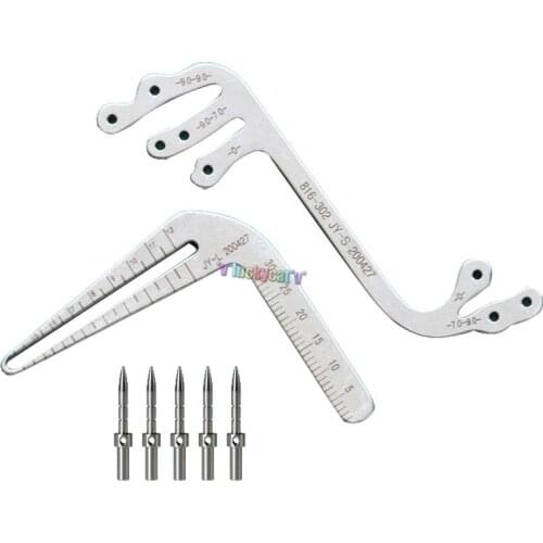1set Dental Implant Surgery Instrument Oral Planting Positioning Guide Dental implant Locating Guide angle ruler Dentist tools