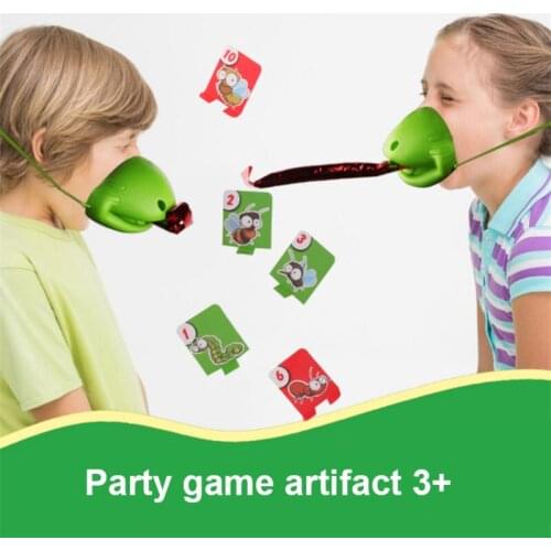 Interactive Novelty Toys For Children Chameleon Mask Bug Catch Game Kids Family Gifts Party Board Game Christmas Present