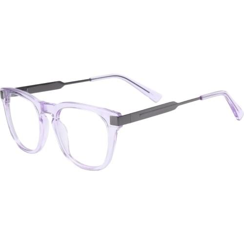 Colorful Full Rim Acetate Round Men and Women Eyeglasses With Spring Hinge For Myopia Reading Bifocal Progressive Lenses