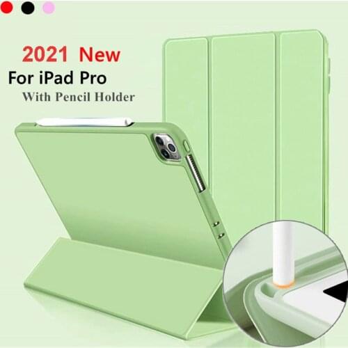 Soft Silicon Case for Ipad M1 Pro 11 12.9 2021 10.5 Air3 Air4 10.9 9.7 2017 2018 Cover for Ipad 10.2 7th 8th Generation Mini 4 5